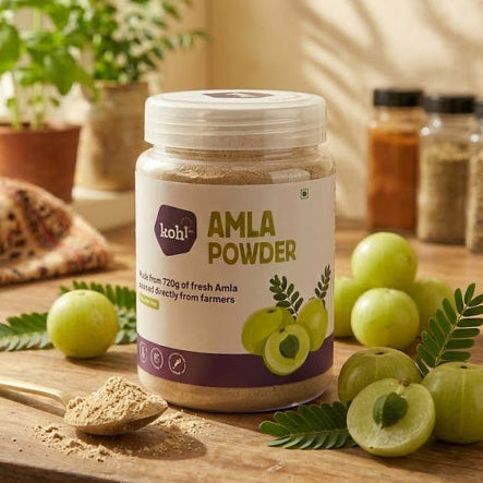 Inside-Out Beauty Bundle: Beetroot + Amla  + Curry Leaf Powders  | 100g x 3