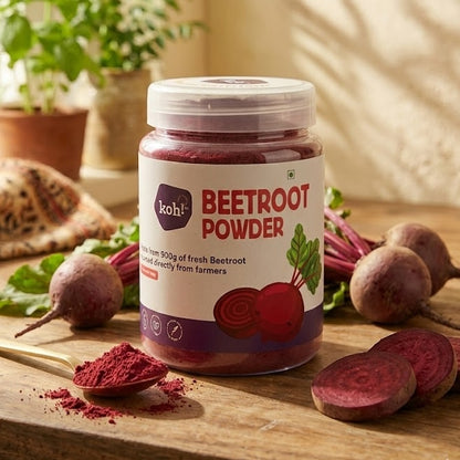 Inside-Out Beauty Bundle: Beetroot + Amla  + Curry Leaf Powders  | 100g x 3