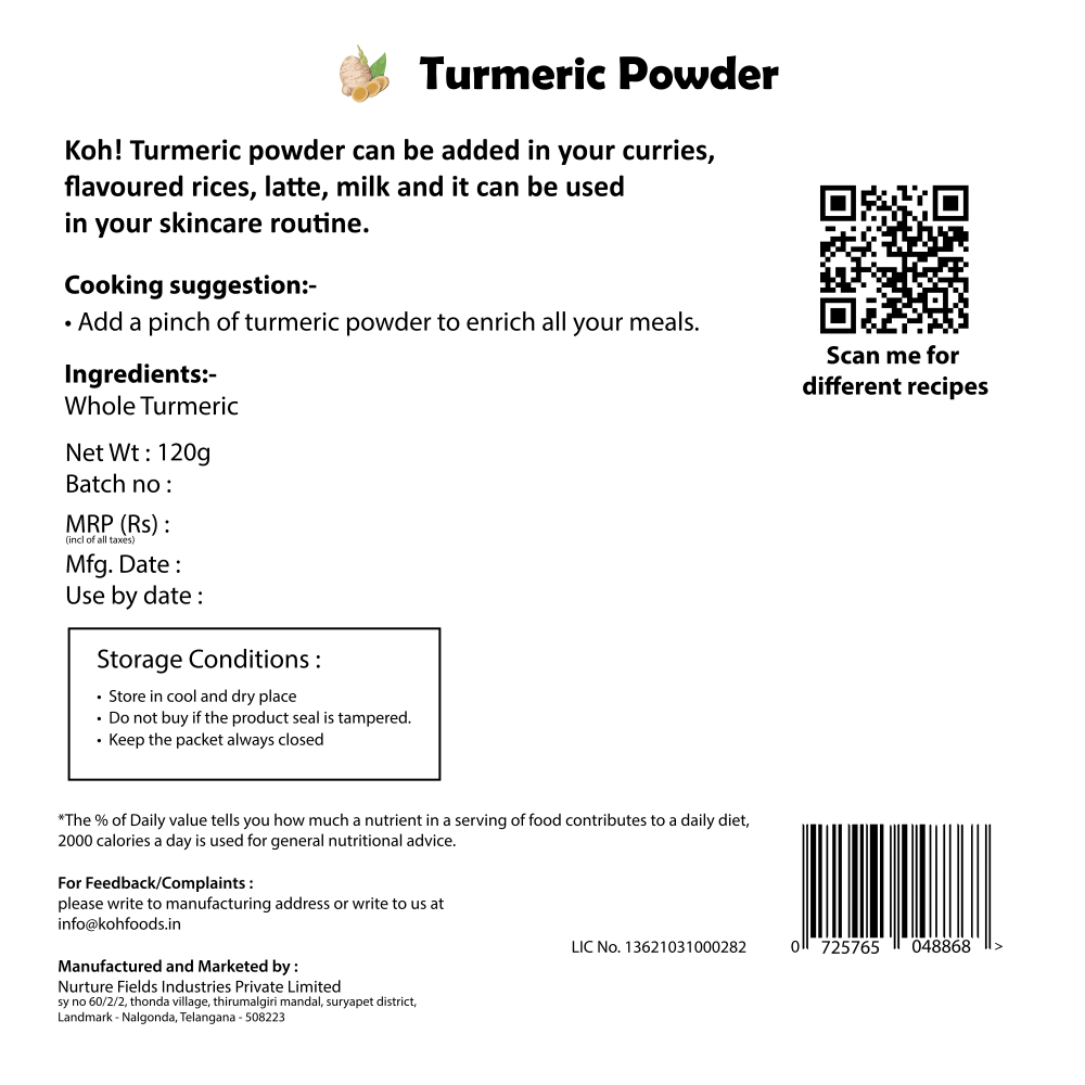 Turmeric Powder – kohfoods