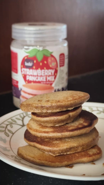 koh! Strawberry Pancake Mix | Whole Wheat, Sprouted Ragi & Oats | 200g